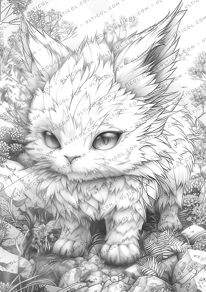 Fantasy Little Trolls Coloring