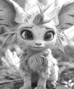 Fantasy Little Trolls Coloring