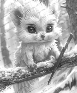 Fantasy Little Trolls Coloring