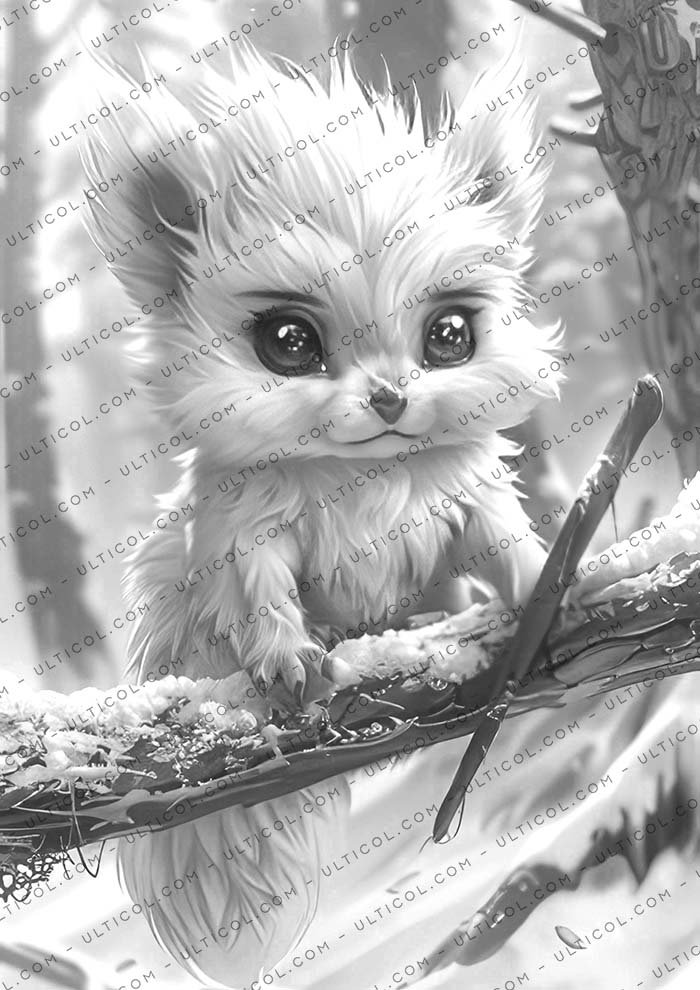 Fantasy Little Trolls Coloring