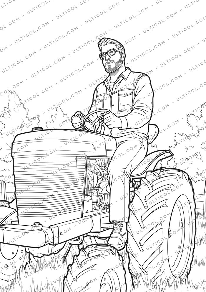 Farmers Coloring Pages