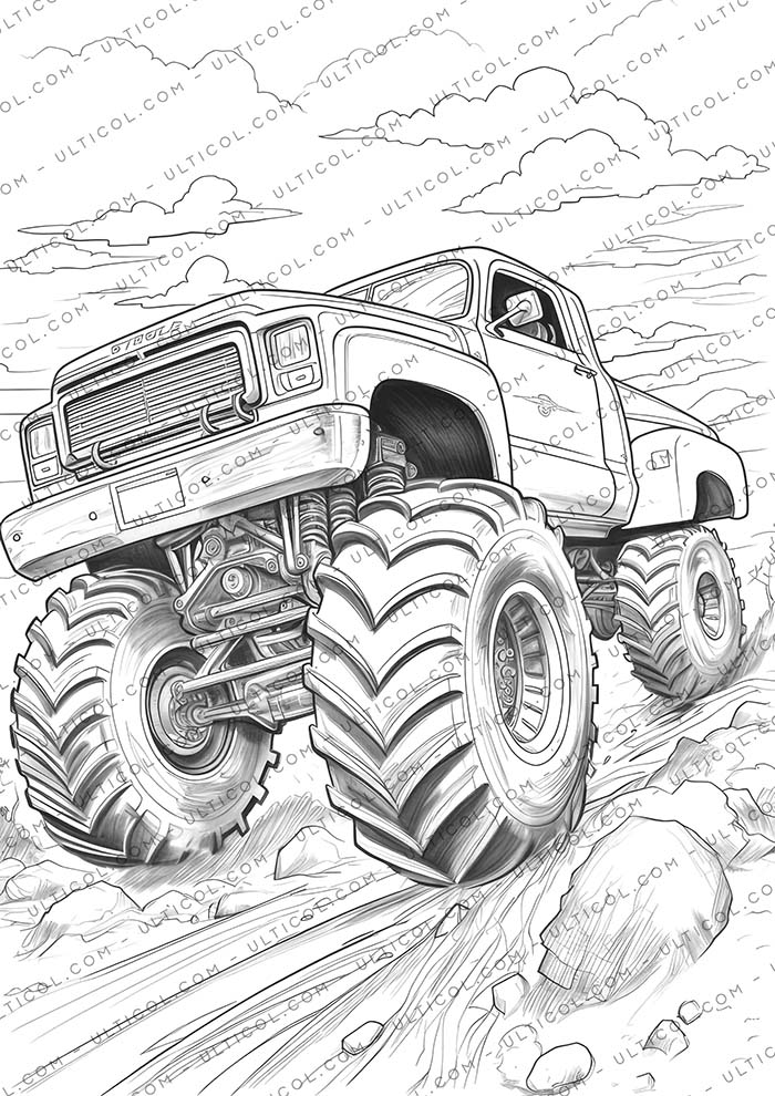 monster truck Coloring