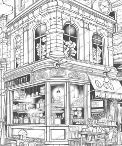 Coffee shop Coloring