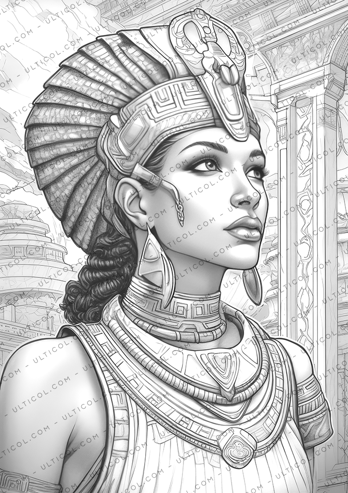 Ancient Egypt Coloring Pages for Adults