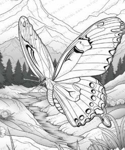 Butterfly Grayscale Coloring Pages