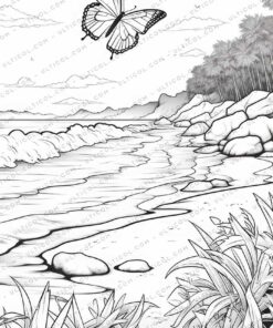 Butterfly Grayscale Coloring Pages