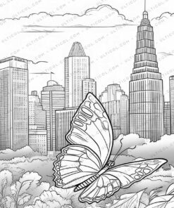 Cute Dragonfly Grayscale Coloring Pages
