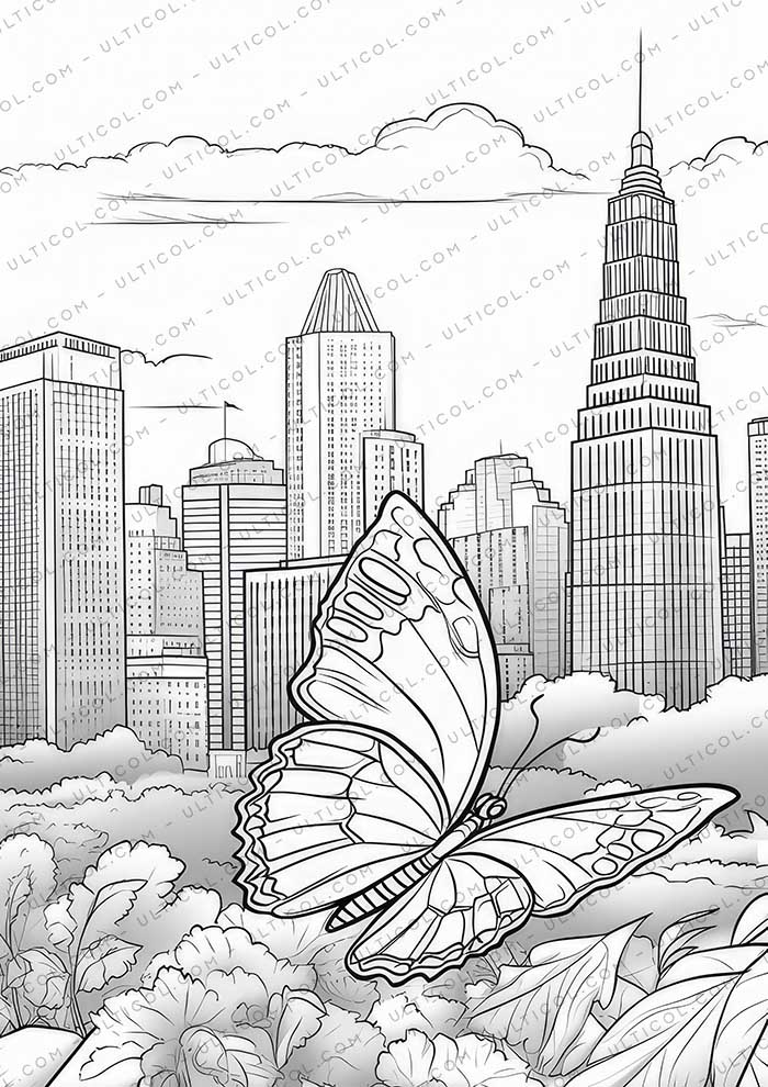 Cute Dragonfly Grayscale Coloring Pages