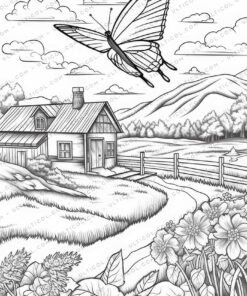 Cute Dragonfly Grayscale Coloring Pages