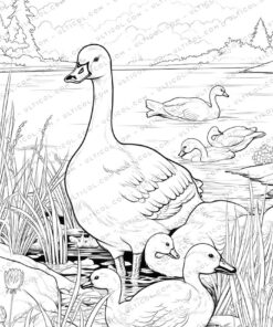 Farm Animals Grayscale Coloring Pages