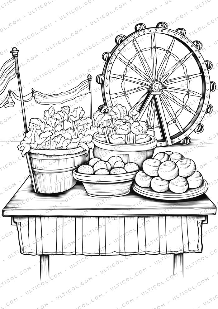 Candy Grayscale Coloring Pages