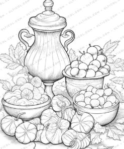 Candy Grayscale Coloring Pages