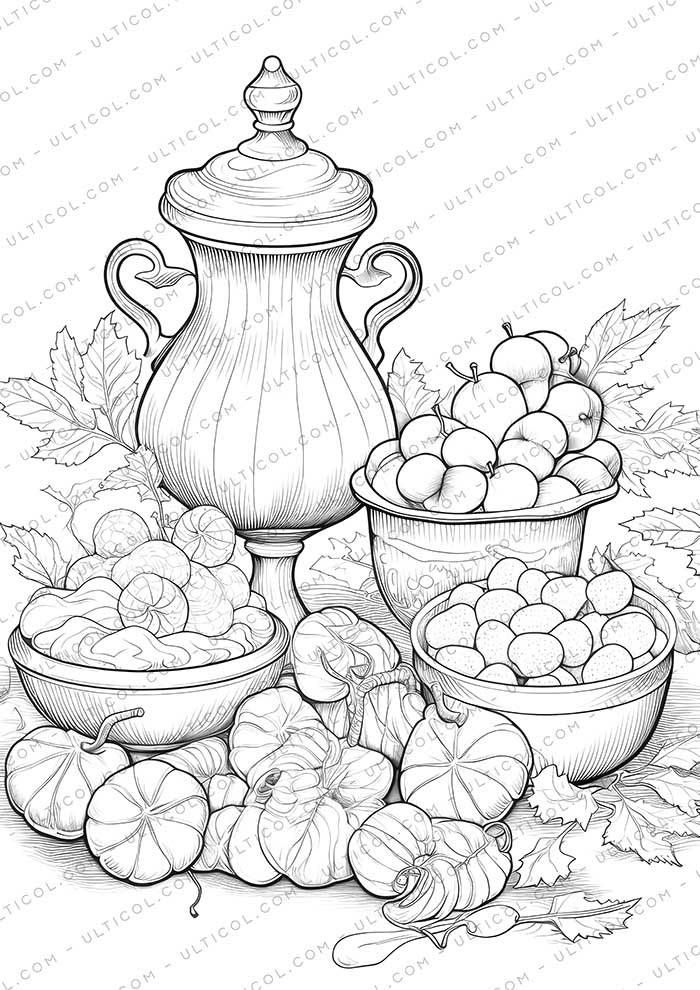 Candy Grayscale Coloring Pages
