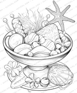 Candy Grayscale Coloring Pages