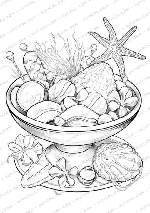 Candy Grayscale Coloring Pages