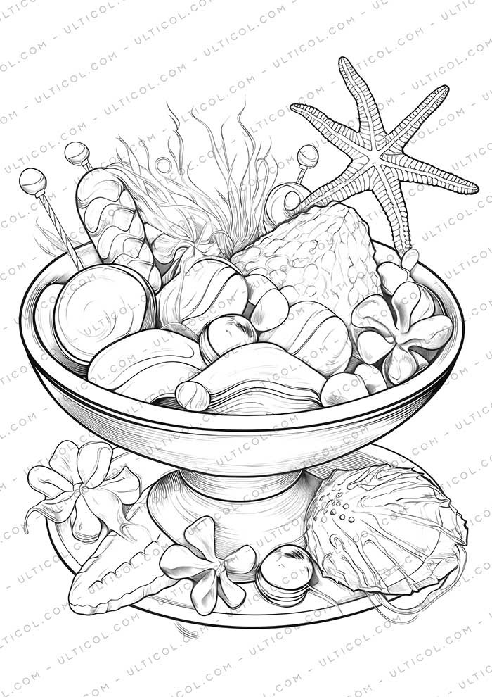 Candy Grayscale Coloring Pages