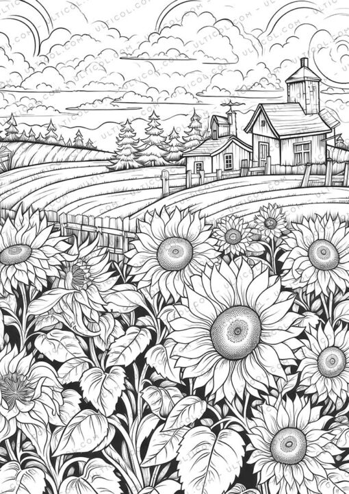 Unique Architectural Grayscale Coloring Pages