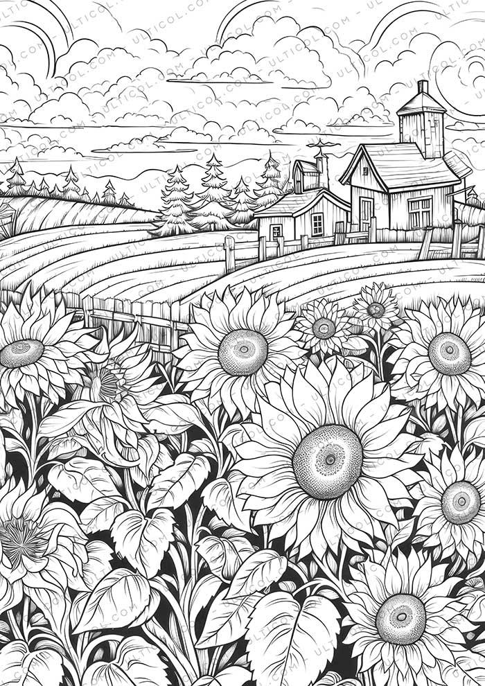 Unique Architectural Grayscale Coloring Pages