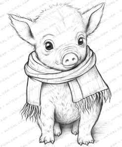 25 PIG Grayscale Coloring Pages - Instant Download - Printable PDF File Embark on a delightful journey into the charming world of pigs with our enchanting collection of 25 grayscale coloring pages! From playful piglets rolling in the mud to majestic boars grazing in the fields, our coloring pages offer a variety of unique and captivating designs to capture your imagination and inspire your creativity. The grayscale format offers a unique and challenging coloring experience, allowing you to experiment with different shades and hues to create your own one-of-a-kind masterpieces. Whether you're a seasoned artist or simply looking for a fun and relaxing way to celebrate the adorable pig, our grayscale coloring pages are perfect for everyone. Features: 25 unique and detailed grayscale coloring pages inspired by pigs High-quality PDF format for sharp and vibrant prints Suitable for all ages and skill levels Perfect for relaxation, creativity, and celebration Benefits: Coloring is a proven stress-reliever and anxiety reducer. It can also help to improve focus, concentration, and motor skills. Coloring is a great way to express your creativity and explore your artistic side. It's also a fun and social activity that can be enjoyed with friends and family. Coloring about pigs can help you connect with these intelligent and social creatures. Transport yourself to a world of charming enchantment and bring the mesmerizing beauty of pigs to life in a world of color with our enchanting grayscale coloring pages! Download your instant PDF file today and embark on a delightful journey of creative exploration and celebration! Call to action: Don't miss out on this opportunity to embark on a delightful journey into the charming world of pigs with our enchanting collection of 25 grayscale coloring pages! Download your instant PDF file today and start coloring your way to relaxation, creativity, and celebration!