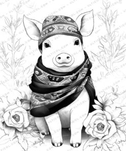 25 PIG Grayscale Coloring Pages - Instant Download - Printable PDF File Embark on a delightful journey into the charming world of pigs with our enchanting collection of 25 grayscale coloring pages! From playful piglets rolling in the mud to majestic boars grazing in the fields, our coloring pages offer a variety of unique and captivating designs to capture your imagination and inspire your creativity. The grayscale format offers a unique and challenging coloring experience, allowing you to experiment with different shades and hues to create your own one-of-a-kind masterpieces. Whether you're a seasoned artist or simply looking for a fun and relaxing way to celebrate the adorable pig, our grayscale coloring pages are perfect for everyone. Features: 25 unique and detailed grayscale coloring pages inspired by pigs High-quality PDF format for sharp and vibrant prints Suitable for all ages and skill levels Perfect for relaxation, creativity, and celebration Benefits: Coloring is a proven stress-reliever and anxiety reducer. It can also help to improve focus, concentration, and motor skills. Coloring is a great way to express your creativity and explore your artistic side. It's also a fun and social activity that can be enjoyed with friends and family. Coloring about pigs can help you connect with these intelligent and social creatures. Transport yourself to a world of charming enchantment and bring the mesmerizing beauty of pigs to life in a world of color with our enchanting grayscale coloring pages! Download your instant PDF file today and embark on a delightful journey of creative exploration and celebration! Call to action: Don't miss out on this opportunity to embark on a delightful journey into the charming world of pigs with our enchanting collection of 25 grayscale coloring pages! Download your instant PDF file today and start coloring your way to relaxation, creativity, and celebration!