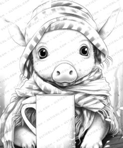 25 PIG Grayscale Coloring Pages - Instant Download - Printable PDF File Embark on a delightful journey into the charming world of pigs with our enchanting collection of 25 grayscale coloring pages! From playful piglets rolling in the mud to majestic boars grazing in the fields, our coloring pages offer a variety of unique and captivating designs to capture your imagination and inspire your creativity. The grayscale format offers a unique and challenging coloring experience, allowing you to experiment with different shades and hues to create your own one-of-a-kind masterpieces. Whether you're a seasoned artist or simply looking for a fun and relaxing way to celebrate the adorable pig, our grayscale coloring pages are perfect for everyone. Features: 25 unique and detailed grayscale coloring pages inspired by pigs High-quality PDF format for sharp and vibrant prints Suitable for all ages and skill levels Perfect for relaxation, creativity, and celebration Benefits: Coloring is a proven stress-reliever and anxiety reducer. It can also help to improve focus, concentration, and motor skills. Coloring is a great way to express your creativity and explore your artistic side. It's also a fun and social activity that can be enjoyed with friends and family. Coloring about pigs can help you connect with these intelligent and social creatures. Transport yourself to a world of charming enchantment and bring the mesmerizing beauty of pigs to life in a world of color with our enchanting grayscale coloring pages! Download your instant PDF file today and embark on a delightful journey of creative exploration and celebration! Call to action: Don't miss out on this opportunity to embark on a delightful journey into the charming world of pigs with our enchanting collection of 25 grayscale coloring pages! Download your instant PDF file today and start coloring your way to relaxation, creativity, and celebration!