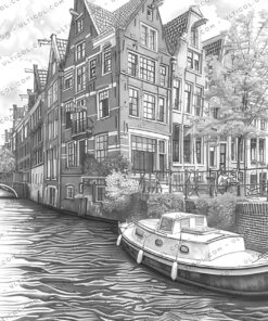 Dutch Houses Coloring