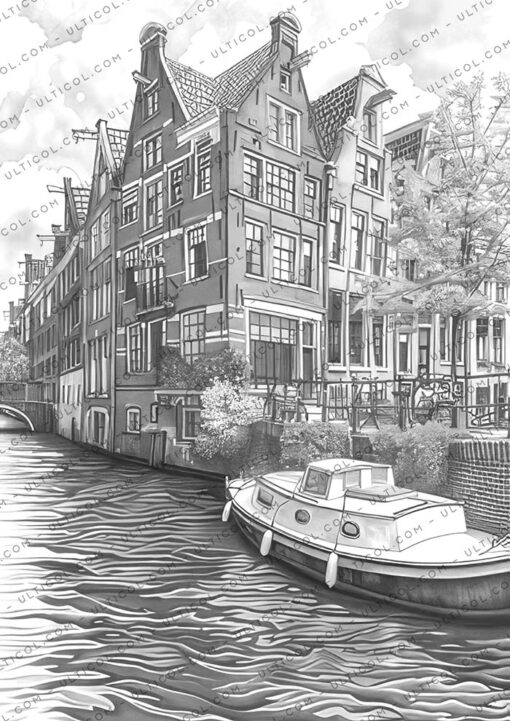 Dutch Houses Coloring