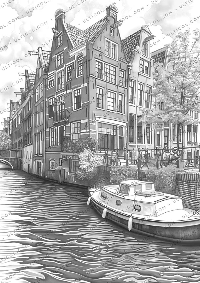 Dutch Houses Coloring