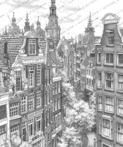 Dutch Houses Coloring