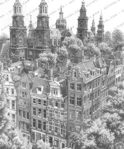 Dutch Houses Coloring