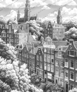 Dutch Houses Coloring