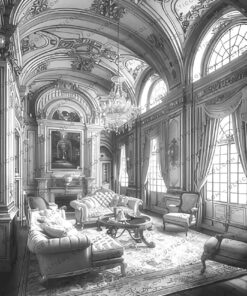 Fantasy Hotel Interiors Coloring