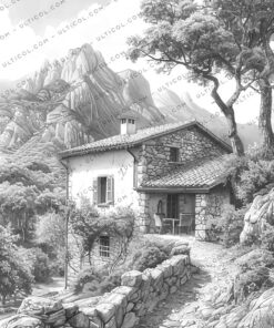 Medieval Villages Coloring