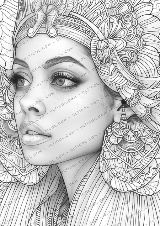 Ancient Egyptian Women Coloring