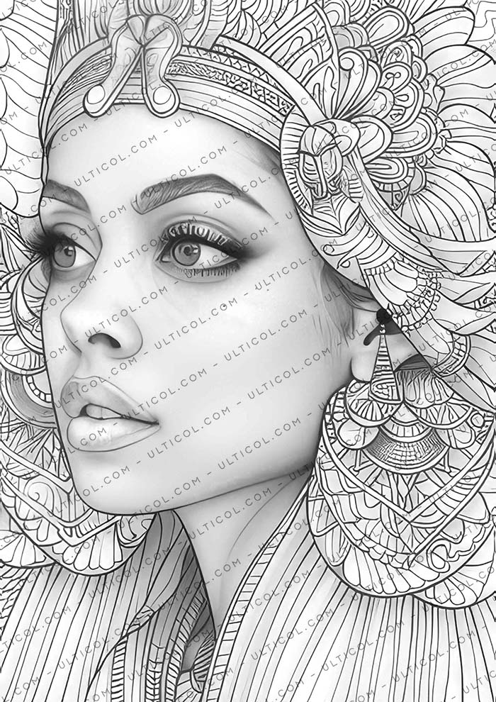 Ancient Egyptian Women Coloring