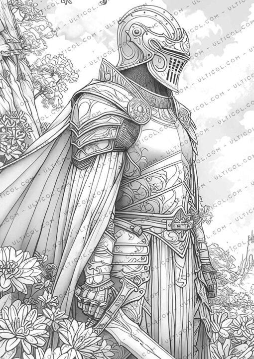 Fantasy Knight Coloring
