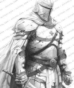 Fantasy Knight Coloring