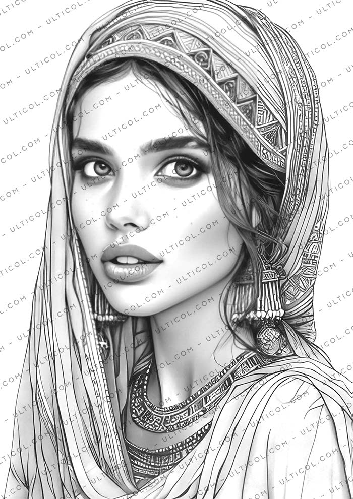 Ancient Egyptian Women Coloring