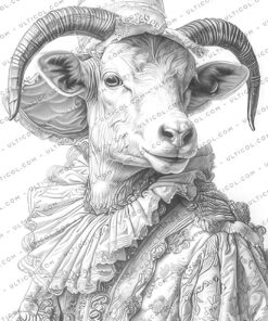 Gothic Animals coloring