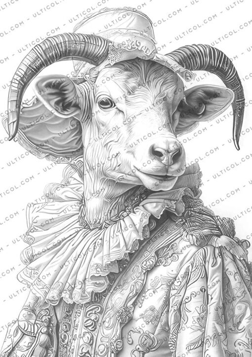 Gothic Animals coloring