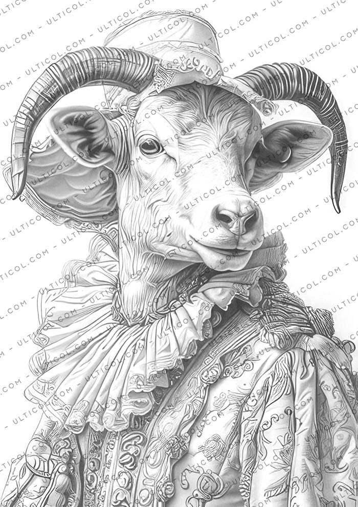 Gothic Animals coloring