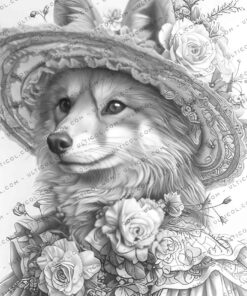Gothic Animals coloring