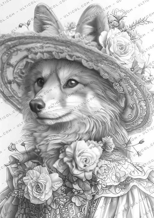 Gothic Animals coloring