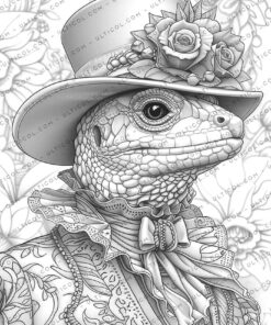Gothic Animals coloring