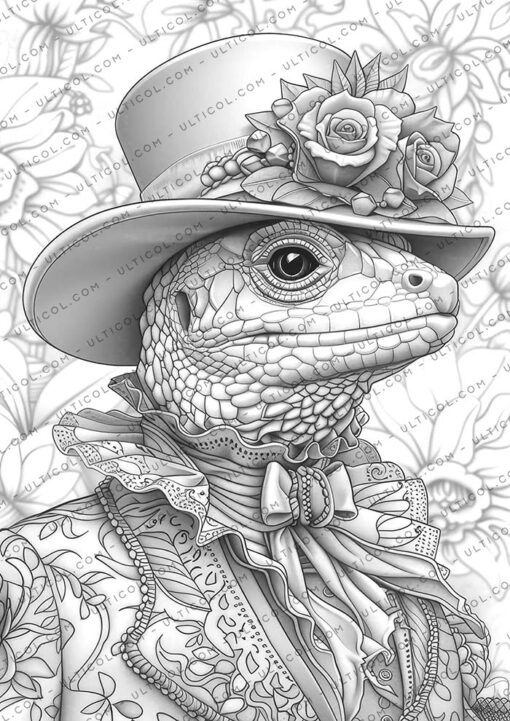 Gothic Animals coloring