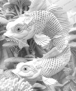 Alien Deep Sea Creatures Coloring