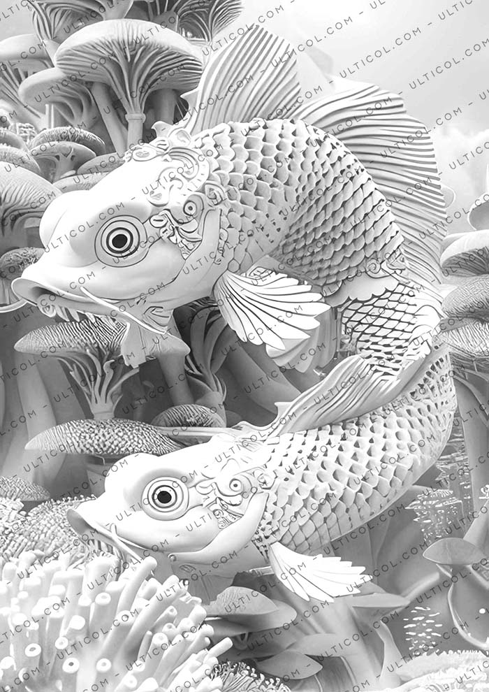 Alien Deep Sea Creatures Coloring