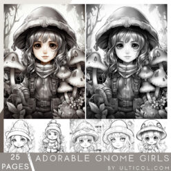 Gnome Girls Coloring