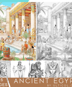 Ancient Egypt Coloring Pages for Adults