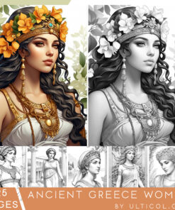 Ancient Greece Women Coloring